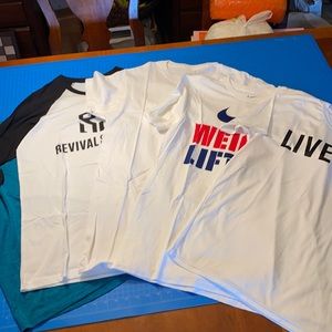 Men’s T-shirts, Medium, total of 5